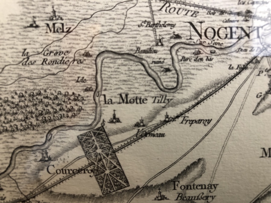 Carte ancienne La Motte Tilly